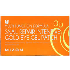 Mizon, Parche de gel dorado intensivo para los ojos Snail Repair, 60 parches
