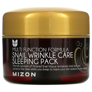 Mizon, كيس النوم للعناية بالتجاعيد من الحلزون ، 2.70 أونصة سائلة (80 مل)