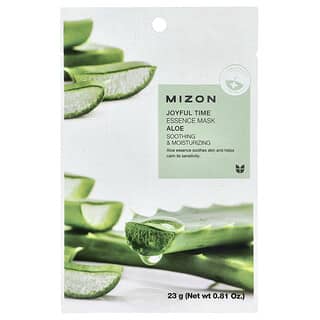 Mizon, ジョイフルタイムエッセンス ビューティマスク、アロエ、1枚、23g（0.81オンス）
