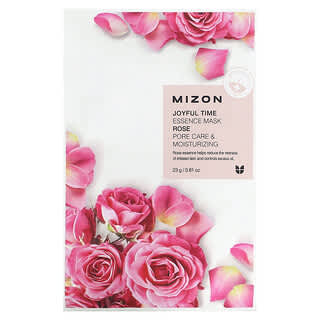 Mizon, Joyful Time Essence Beauty Mask, Rose, 1 feuille, 23 g