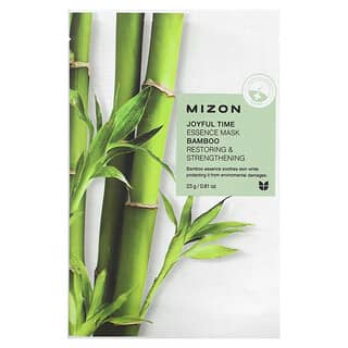 Mizon, 快樂時光精華美容面膜，竹子，1 片，0.81 盎司（23 克）