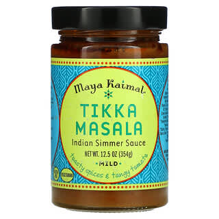 Maya Kaimal, Tikka Masala, Индийский соус на медленном огне, мягкие поджаренные специи и острый помидор, 12,5 унций (354 г)