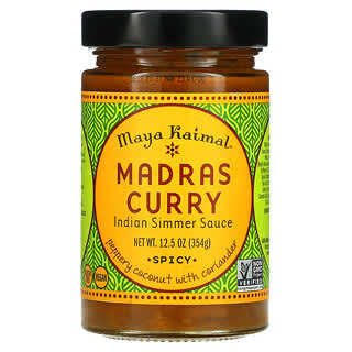 Maya Kaimal, Madras Curry Indian Simmer Sauce, Spicy, 12.5 oz (354 g)