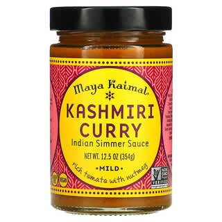 Maya Kaimal, Kashmiri Curry, Индийский соус на медленном огне, мягкий, 12,5 унций (354 г)
