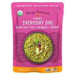 Maya Kaimal, Organic Everyday Dal, Grüne Spalterbse + Spinat + Kokosnuss, 284 g (10 oz.)