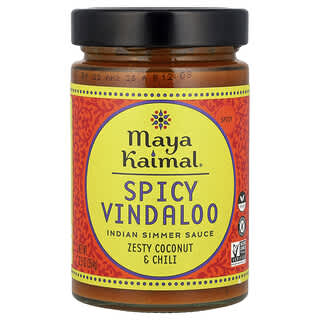 Maya Kaimal, Vindaloo Picante, Molho de Ferva Indiano, Coco Picante e Pimenta, 354 g (12,5 oz)