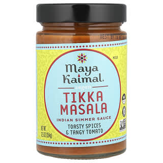 Maya Kaimal, Vegan Tikka Masala, Indian Simmer Sauce, Mild, Toasty Spices & Tangy Tomato, 12.5 oz (354 g)