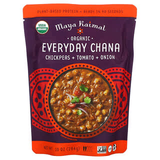 Maya Kaimal, Organic Everyday Chana，鹰嘴豆 + 番茄 + 洋葱，10 盎司（284 克）
