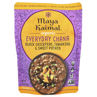 Maya Kaimal, Orgánico, Chana para todos los días, Garbanzos negros, Tamarindo, Batata, 284 g (10 oz)