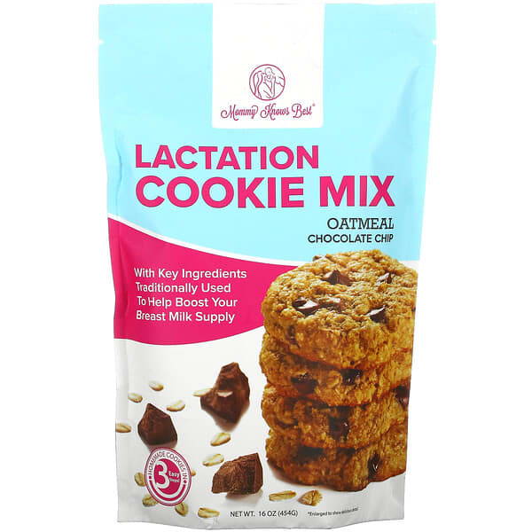 Mommy Knows Best, Lactation Cookie Mix, Oatmeal Chocolate Chip, 16 oz ( 454 g)