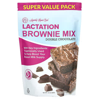 Mommy Knows Best, Mezcla para brownies que promueven la lactancia, Chocolate doble, 680 g (24 oz)