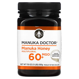 مانوكا دكتور‏, عسل المانوكا متعدد النكتار، ميثيل جليوكسال 60+، 17.6 أونصة (500 جم)