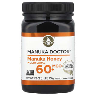 Manuka Doctor, Mel Manuka Multifloral, MGO 60+, 500 g (17,6 oz)