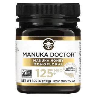 Manuka Doctor, عسل المانوكا أحادي الأزهار، ميثيل جليوكسال 125+، 8.75 أونصة (250 جم)
