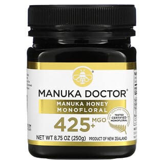 Manuka Doctor, عسل المانوكا أحادي النكتار، ميثيل جليوكسال 425+، 8.75 أونصة (250 جم)