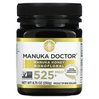 Manuka Doctor, 마누카 꿀 모노플로랄, MGO 525+, 250g(8.75oz)