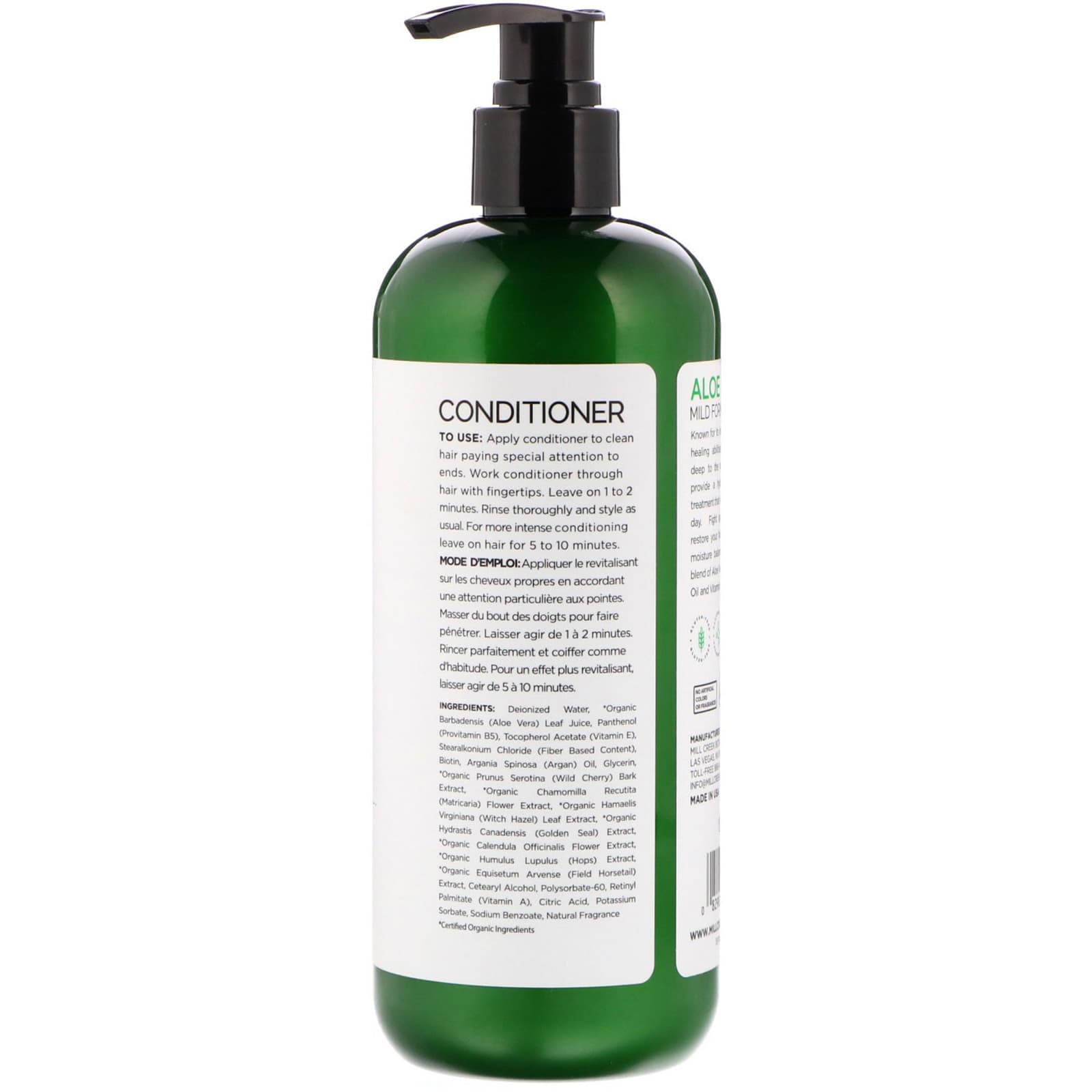 Mill Creek Botanicals Aloe Vera Conditioner Mild Formula 14 Fl Oz 414 Ml 3751