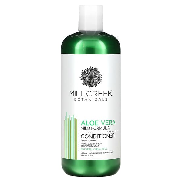 Mill Creek Botanicals, Aloe Vera Conditioner, Mild Formula, 14 fl oz (414 ml)