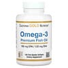 California Gold Nutrition（カリフォルニアゴールドニュートリション）, オメガ3プレミアムフィッシュオイル、180EPA（エイコサペンタエン酸）／120DHA（ドコサヘキサエン酸）、魚ゼラチンソフトジェル100粒
