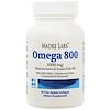 Omega 800, Óleo de Peixe de Grau Farmacêutico, 80% EPA / DHA, Forma de Triglicerídeos, Processado na Alemanha, Sem Colesterol, 1000 mg, 30 Cápsulas Softgel Gelatinosas de Peixe