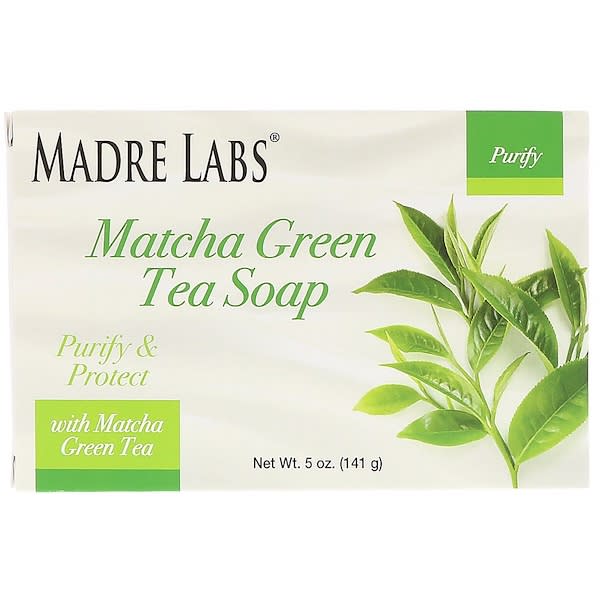 Madre Labs, 抹茶ソープバー、ローズマリー・マルラ・アルガン配合、5 oz (141 g)