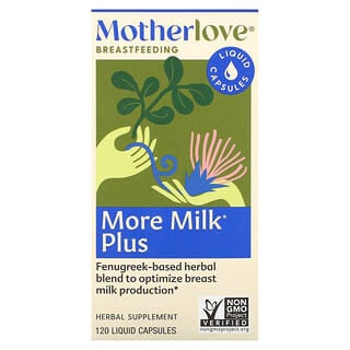 Motherlove, More Milk Plus, 120 cápsulas líquidas