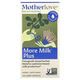 Motherlove, Alăptare, Mai mult Lapte Plus, 120 de capsule lichide