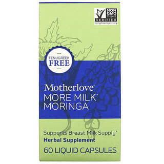 Motherlove, Más leche de moringa, 60 cápsulas líquidas
