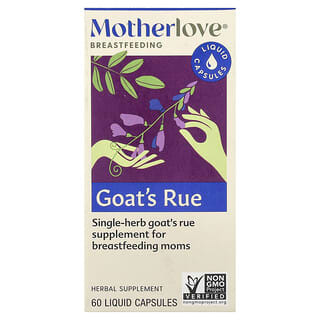 Motherlove, Breastfeeding, Goat's Rue, 60 Liquid Capsules (525 mg per Capsule)