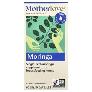 Motherlove, Lactancia, Moringa, 60 cápsulas con contenido líquido (579 mg por cápsula)