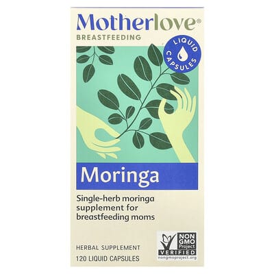 Motherlove, Breastfeeding, Moringa, 120 Liquid Capsules (579 mg per Capsule)