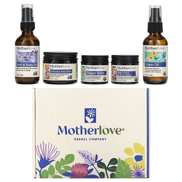 Motherlove, 유아용, 바디 케어 선물 박스, 5종 세트