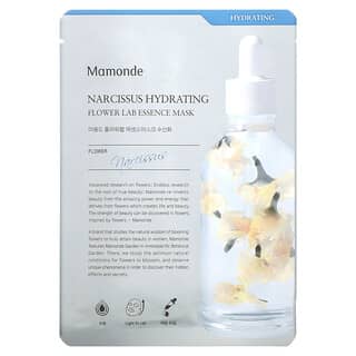 Mamonde, Masque de beauté hydratant au narcisse, Flower Lab, 1 feuille, 25 ml