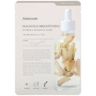 Mamonde, Magnolia Brightening, Flower Lab Essence Mask, aufhellende Gesichtsmaske, 1 Tuchmaske, 25 ml