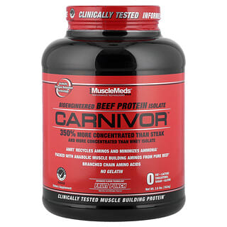 MuscleMeds, Carnivor, Biyomühendislikli Sığır Proteini İzolatı, Meyve Punçu, 3,67 lbs (1.669 g)