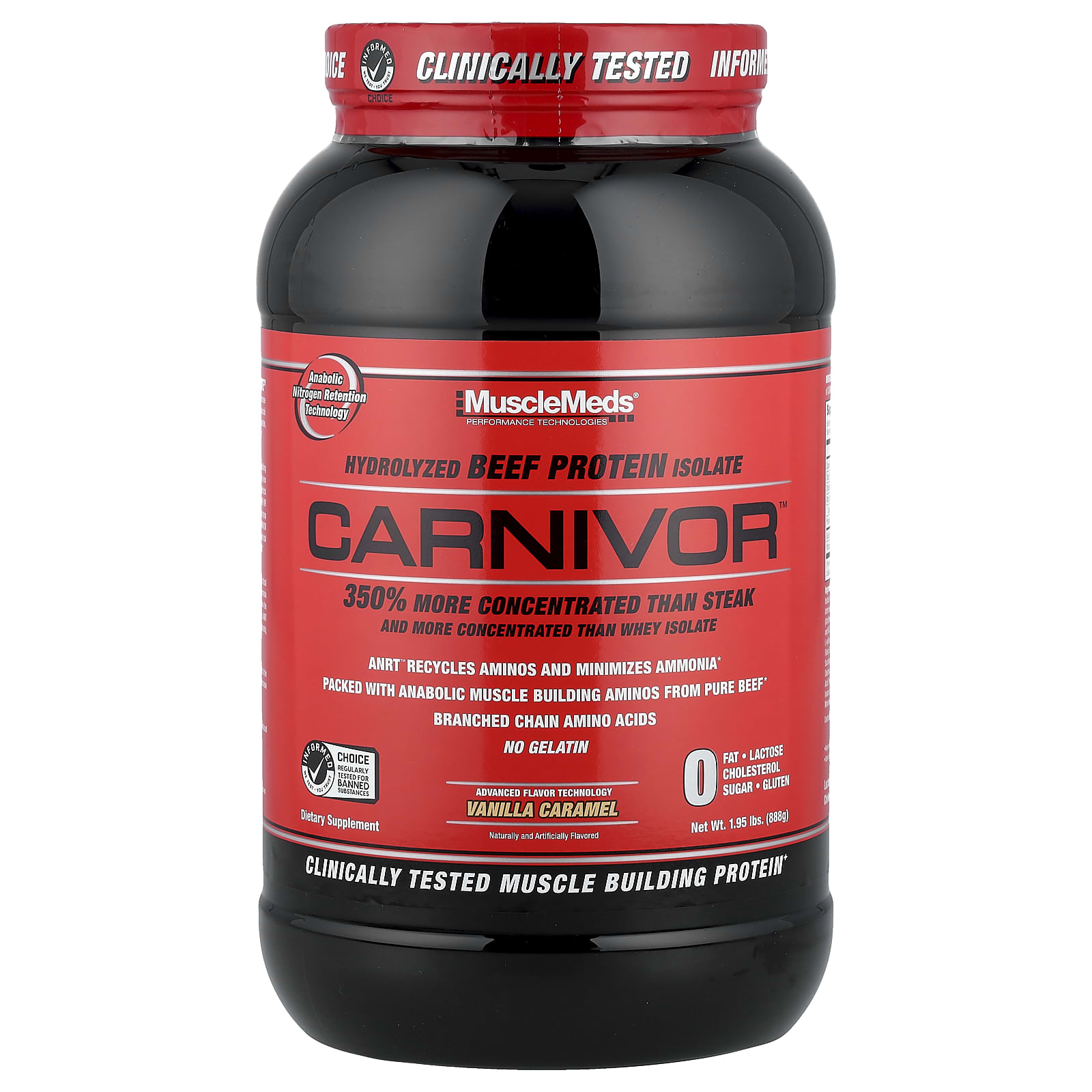 Carnivor，生物工程分离牛肉蛋白质，曲奇焦糖味，1.95 磅（888 克）