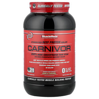 MuscleMeds, Carnivor, Bioengineered Beef Protein Isolate, Vanilla Caramel, 1.95 lbs (888 g)