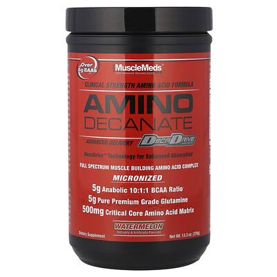 MuscleMeds, Amino Decanate, Watermelon, 13.3 oz (378 g)