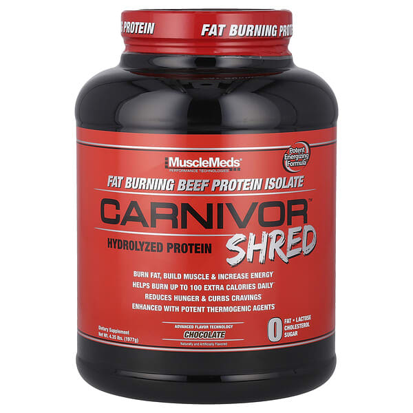Carnivor Shred™, Hydrolyzed Protein, Chocolate, 4.35 lbs (1,977 g)