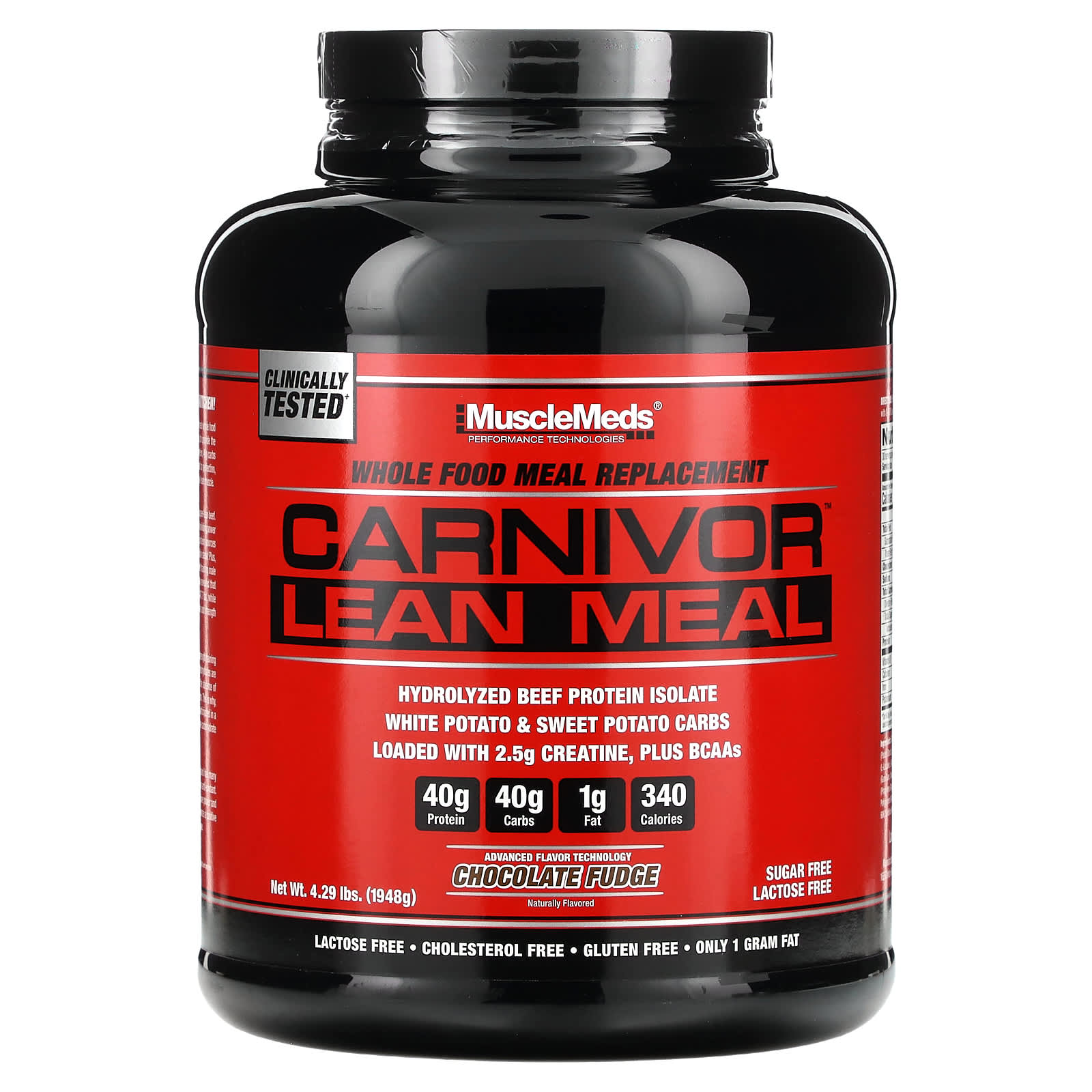 Carnivor™ Lean Meal, Chocolate Fudge, 4.29 lbs (1,948 g)