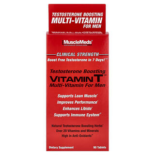 MuscleMeds, Vitamin T, мультивитамины для повышения уровня тестостерона для мужчин, 90 таблеток