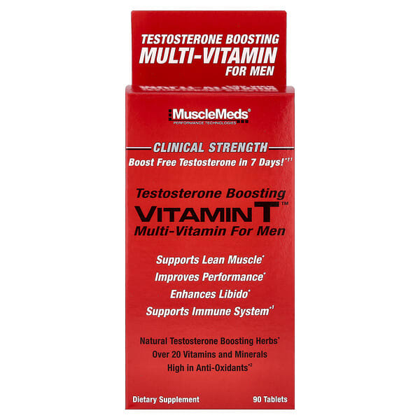 Vitamin T™, Testosterone Boosting Multi-Vitamin For Men, 90 Tablets