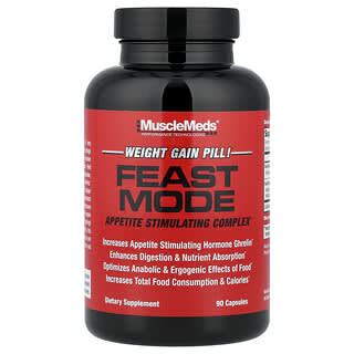 MuscleMeds, Feast Mode, ruokahalua kiihdyttävä kompleksi, 90 kapselia