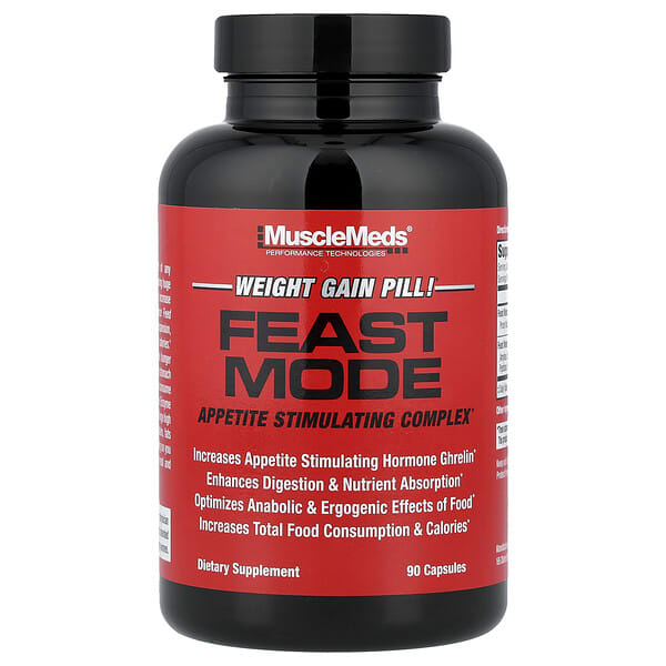 MuscleMeds Feast Mode, Appetite Stimulating Complex, 90 Capsules