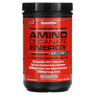 MuscleMeds, Amino Decanate Energy, Fraise et kiwi, 396 g