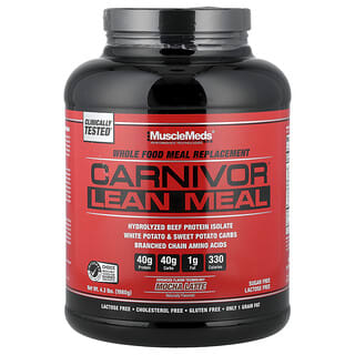MuscleMeds, Lean Meal Carnivor™, Lean Meal, Moca latte, 1980 g (4,3 lb)