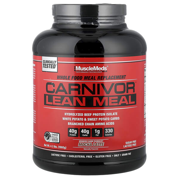 Carnivor™ Lean Meal, Mocha Latte, 4.3 lbs (1,980 g)