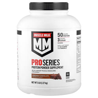 Muscle Milk, Pro Series, Protein Powder, Knockout Chocolate, 5 lb (2.27 kg)
