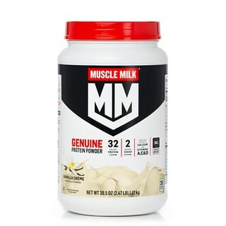 Muscle Milk‏, Genuine Protein Powder - NSF Certified for Sport Vanilla Creme, 2.47 lbs