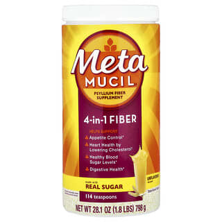 Metamucil, Fibres alimentaires 4-en-1, Non aromatisées, 798 g